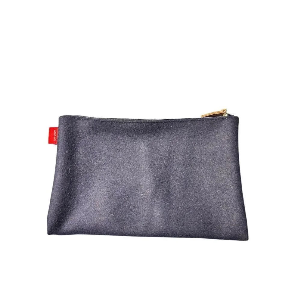 Viking Wool Navy Bank Deposit Bag with Albert Einstein Quote - Zipper Closure